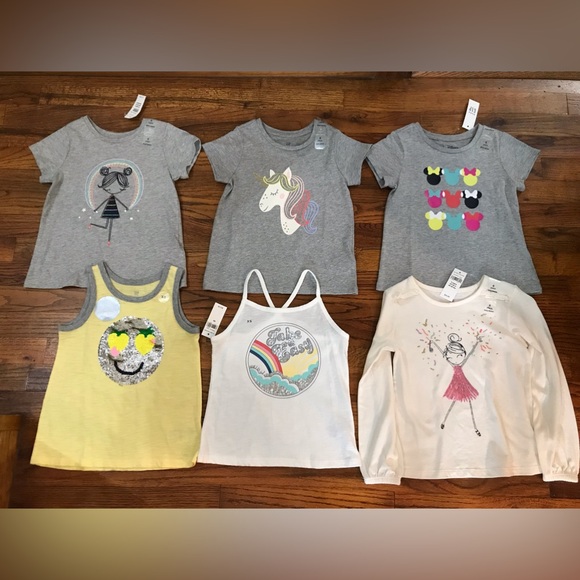 Gap Kids Girls Shirts Tops Blouse Tank Tops
Disney Minnie Unicorn Rainbow Sequin - Picture 3 of 15